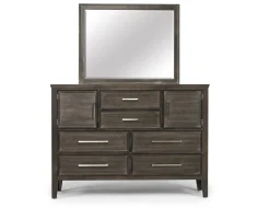 Andover Panel Bed, Dresser, Mirror & Nightstand In White, Twin