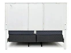 Andover Panel Bed In White, Twin