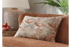 Aprover Accent Pillow In Rust/Gray/White