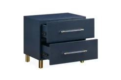 Argento Nightstand In Navy Blue