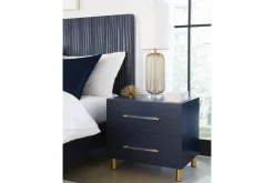 Argento Nightstand In Navy Blue