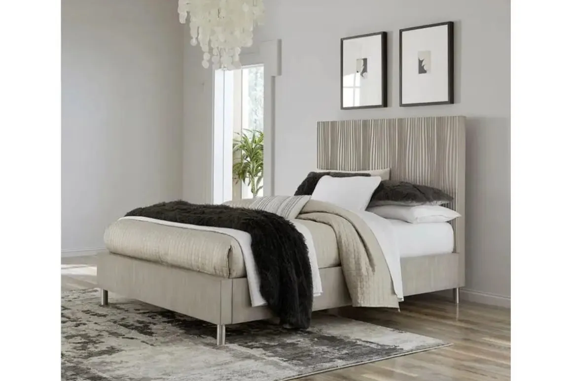 Argento Panel Bed In Navy Blue, Full