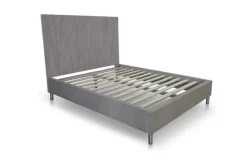 Argento Panel Bed In Navy Blue, Full