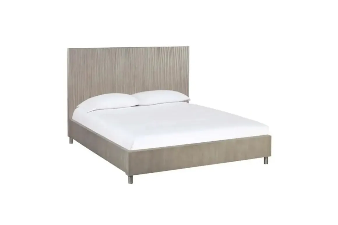 Argento Panel Bed In Navy Blue, Full