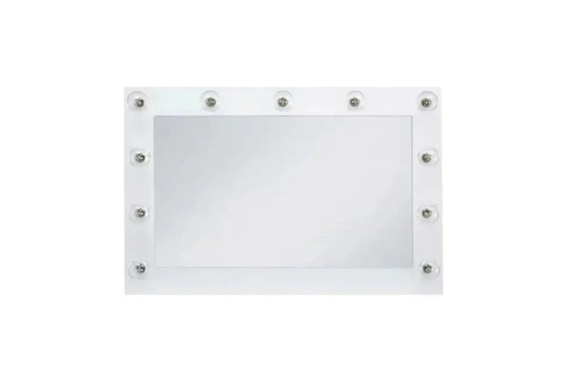 Ariana Vanity & Mirror In White