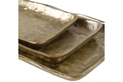 Artesian Tray In Gold, Set Of 3