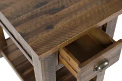 Artisans Chairside Table In Gray