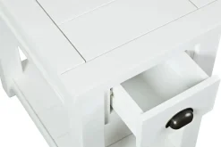 Artisans Chairside Table In Gray