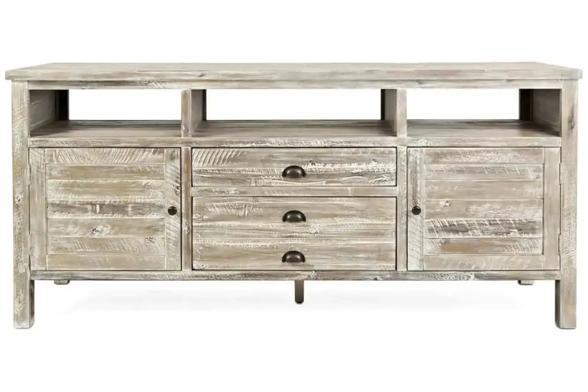 Artisans Media Console In Oak, 50 Inch