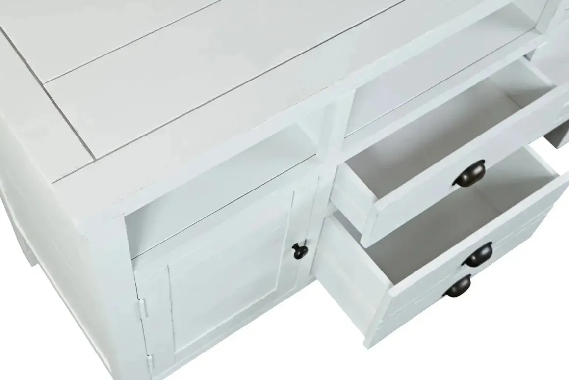 Artisans Media Console In Oak, 50 Inch