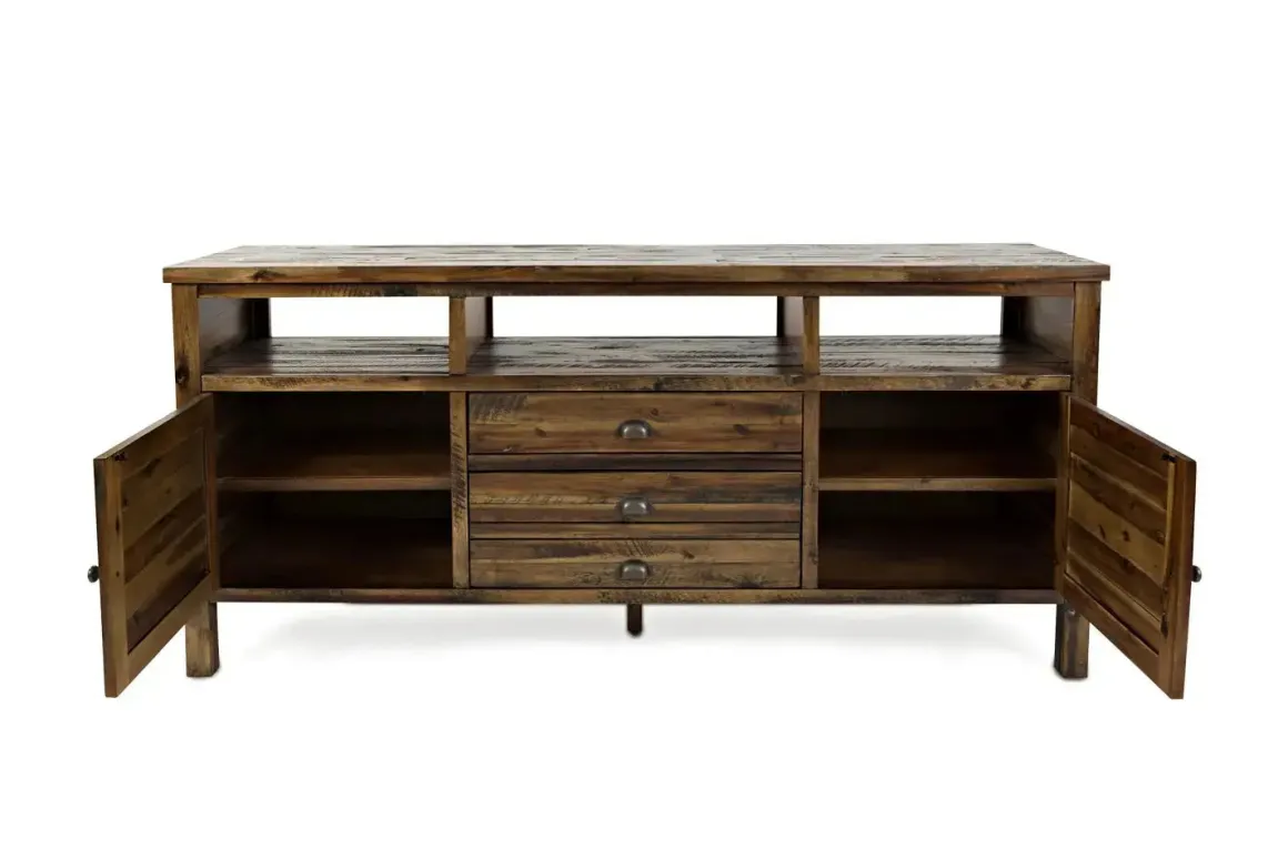 Artisans Media Console In Oak, 50 Inch