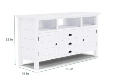 Artisans Media Console In Oak, 50 Inch