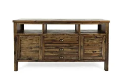 Artisans Media Console In Oak, 50 Inch