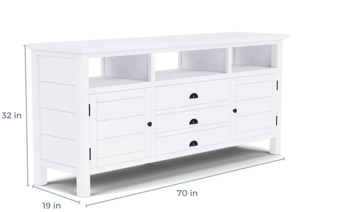 Artisans Media Console In Oak, 50 Inch