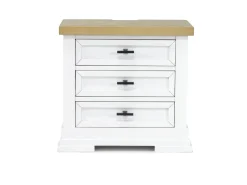 Ashbryn Storage Bed, Dresser, Mirror & Nightstand In White, Queen