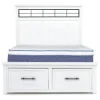 Ashbryn Storage Bed In White, Queen