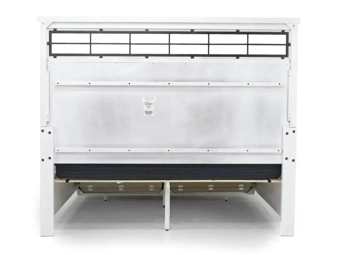Ashbryn Storage Bed In White, Queen