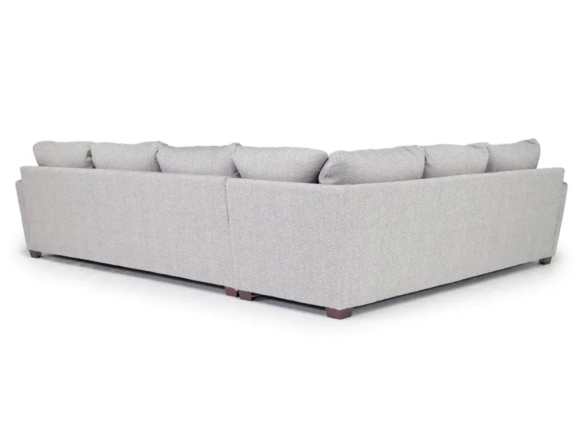 Ashfield Tux Sofa Chaise Sectional In Ashfield Granite, Right Facing