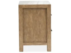 Aspen Valley 2 Drawer Nightstand In Black