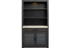 Aspen Valley Display Cabinet In Ravenwood Black