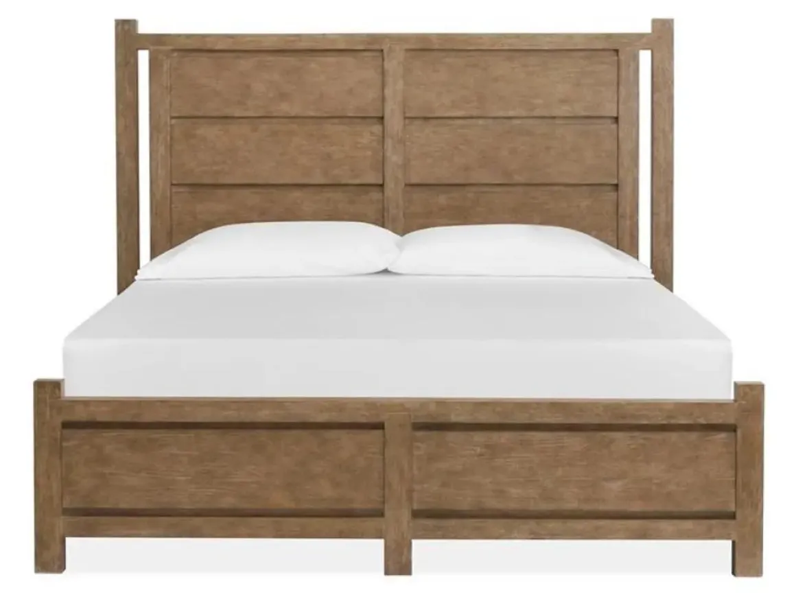 Aspen Valley Panel Bed In Sierra Brown, Queen