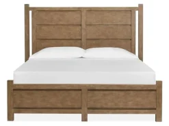 Aspen Valley Panel Bed In Sierra Brown, Queen