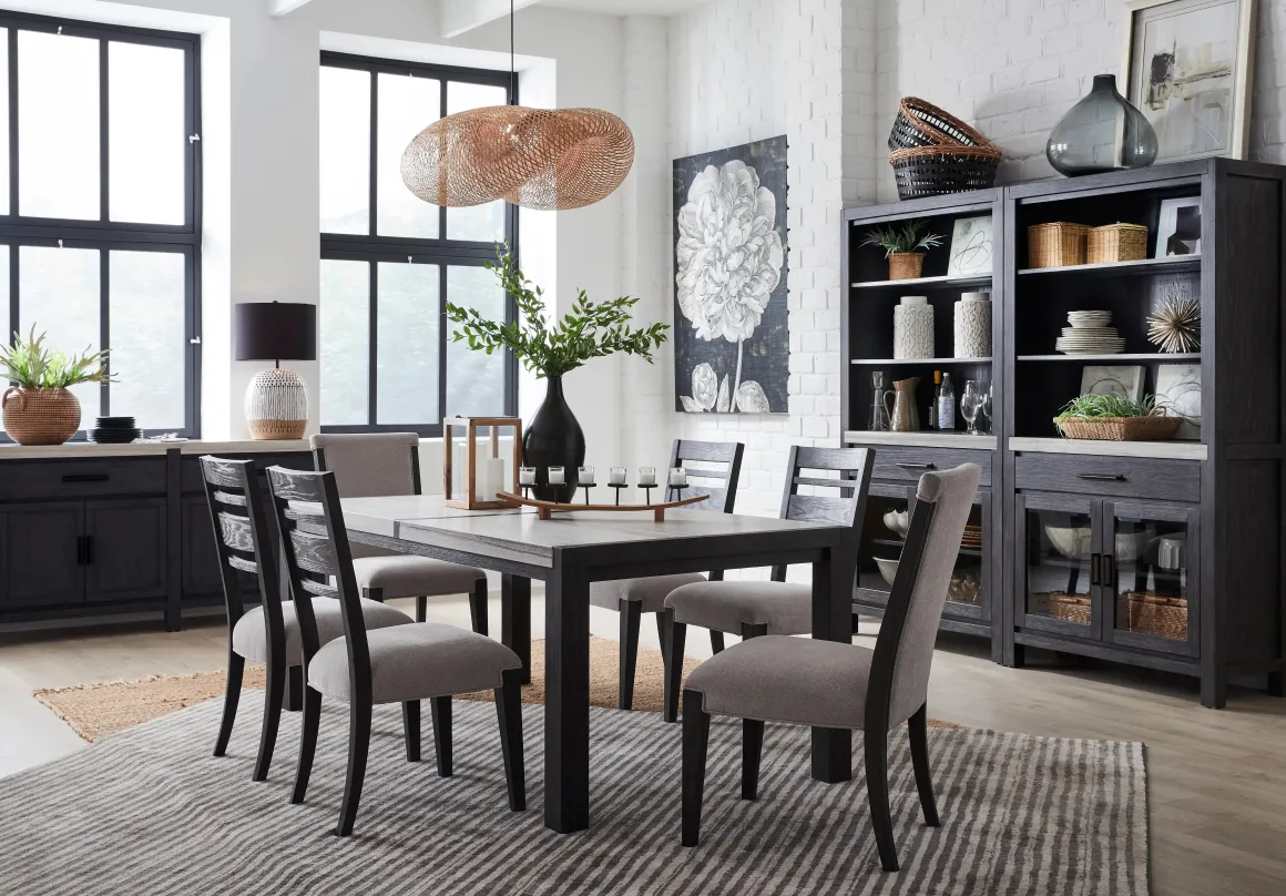 Aspen Valley Side Chair In Ravenwood Black