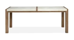 Aspen Valley Stone Top Dining Table & 4 Chairs In Sierra Brown