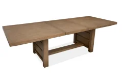 Aspen Valley Trestle Dining Table & 4 Chairs In Ravenwood Black