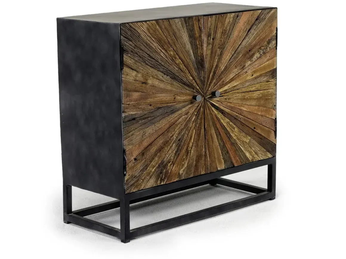 Astral 3 Door Accent Cabinet In Gray