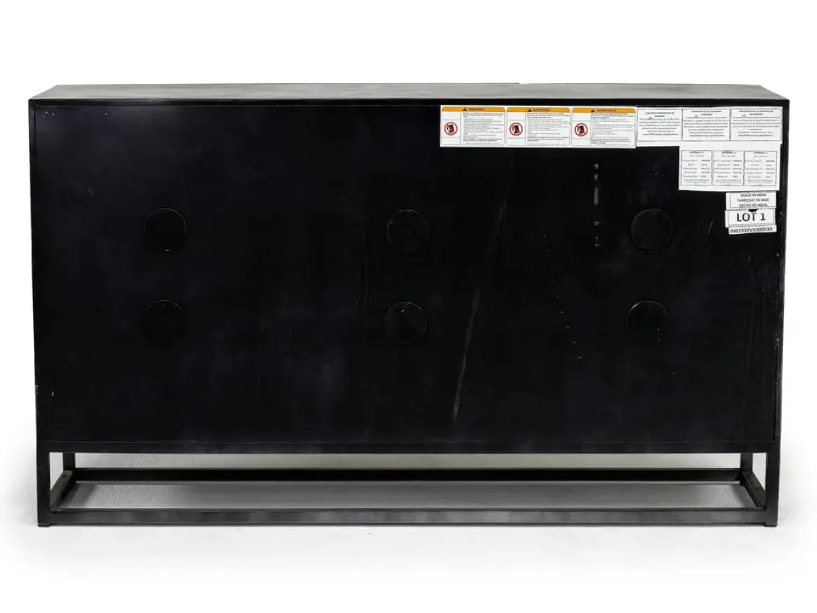 Astral 3 Door Accent Cabinet In Gray