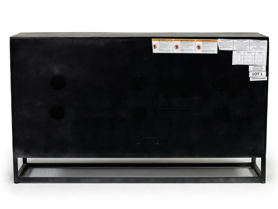 Astral 3 Door Accent Cabinet In Gray