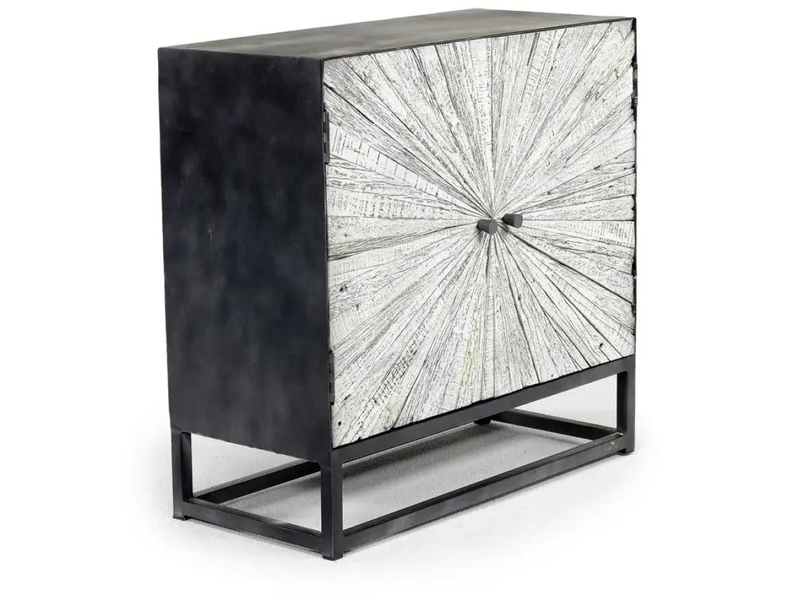 Astral 3 Door Accent Cabinet In Gray