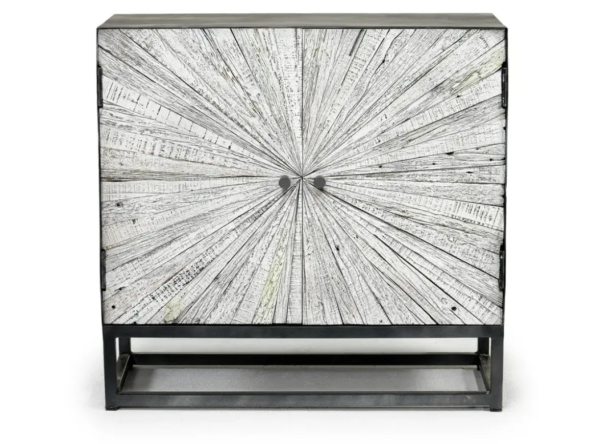 Astral 3 Door Accent Cabinet In Gray