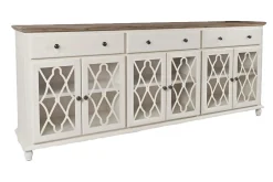 Aurora 6 Door Console In White