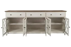 Aurora 6 Door Console In White