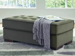 Austen Oversized Ottoman In Olive