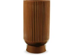Avalyah Short Indoor/Outdoor Planter Vase In Burnt Umber