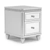 Avril Chairside Table In Silver