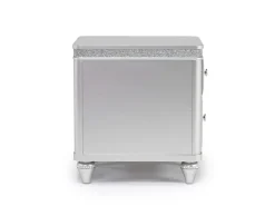 Avril Chairside Table In Silver