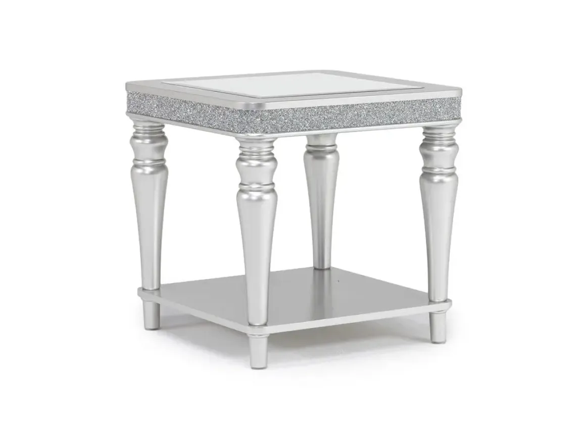 Avril End Table In Silver