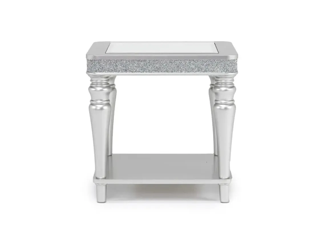 Avril End Table In Silver