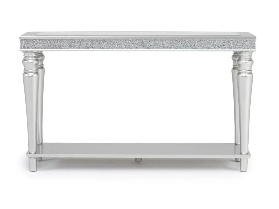 Avril Sofa Table In Silver