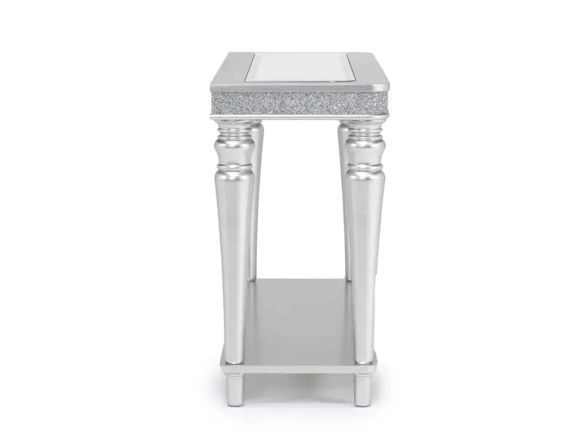 Avril Sofa Table In Silver