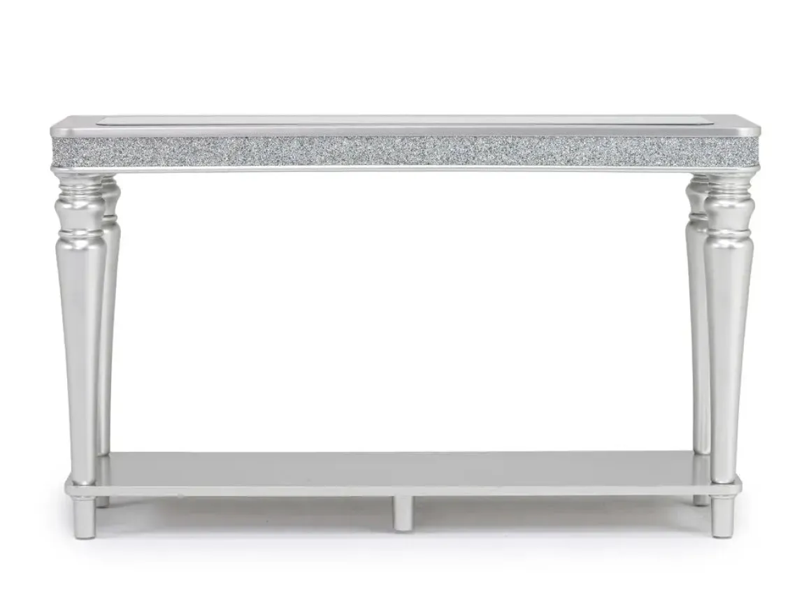 Avril Sofa Table In Silver
