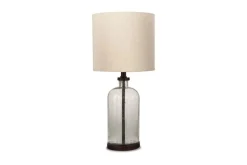 Bandile Lamp In Clear Bronze Finish