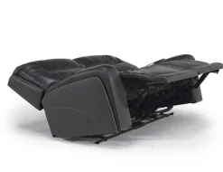 Banks 3 Power Sofa & Loveseat In Chesapeake Charcoal Leather