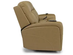 Banks 3 Power Sofa In Chesapeake Charcoal Leather