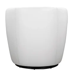 Barolo Leather Swivel Club Chair In Caramel