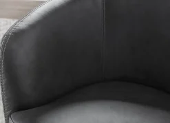 Barolo Leather Swivel Club Chair In Caramel